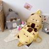Милый детский рюкзак с рисунком медведя из мультфильма, высококачественная дорожная сумка большой вместимости, креативная новая сумка для девочек