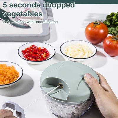 500/900 мл чесночная мешалка ручной процессор тянущий шнур овощерезка ручная еда лук резак для