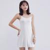 Elegant Women Tank Top Cami Mini Short Dress With Adjustable Spaghetti Straps