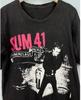 РАСПРОДАЖА SUM 41 Черная хлопковая футболка, винтажная Модная футболка все размеры ГОРЯЧАЯ Унисекс футболка