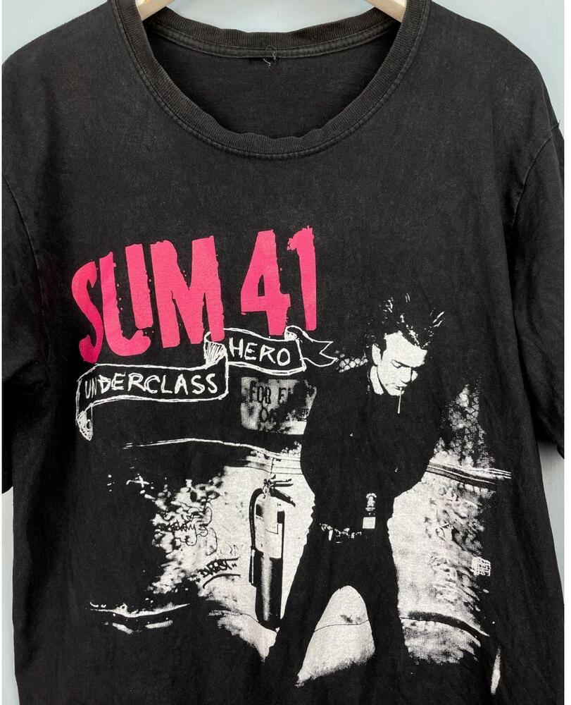 РАСПРОДАЖА SUM 41 Черная хлопковая футболка, винтажная Модная футболка все размеры ГОРЯЧАЯ Унисекс футболка