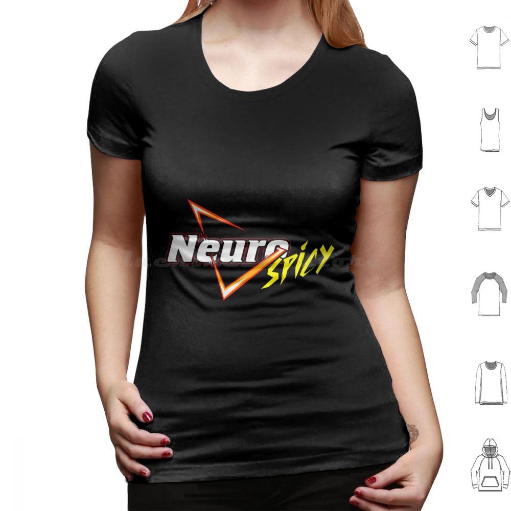 Neurospicy T Shirt Cotton Men Women DIY Print Neurodivergent Neurodiversity Autism Autistic Autie Aspie Adhd Audhd Neurotype