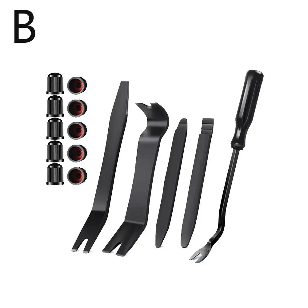 Портативный набор инструментов для снятия панелей автомобиля Съемник гвоздей Установщик радио Клипса Ремонт двери Снятие Отделка приборной панели Аудиоинструмент Рычаг Ручной C6C4