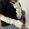 Fingerless Mittens Women Knitted Gloves Cosplay Anime Gloves Winter Arm Warmers Punk Gothic Harajuku Knit Mitten Arm Sleeves