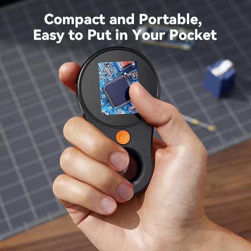 Цифровой микроскоп 500X ручной микроскоп увеличительное стекло 1080P увеличительное стекло с 8 светодиодами для электроники ювелирных изделий часов ремонта