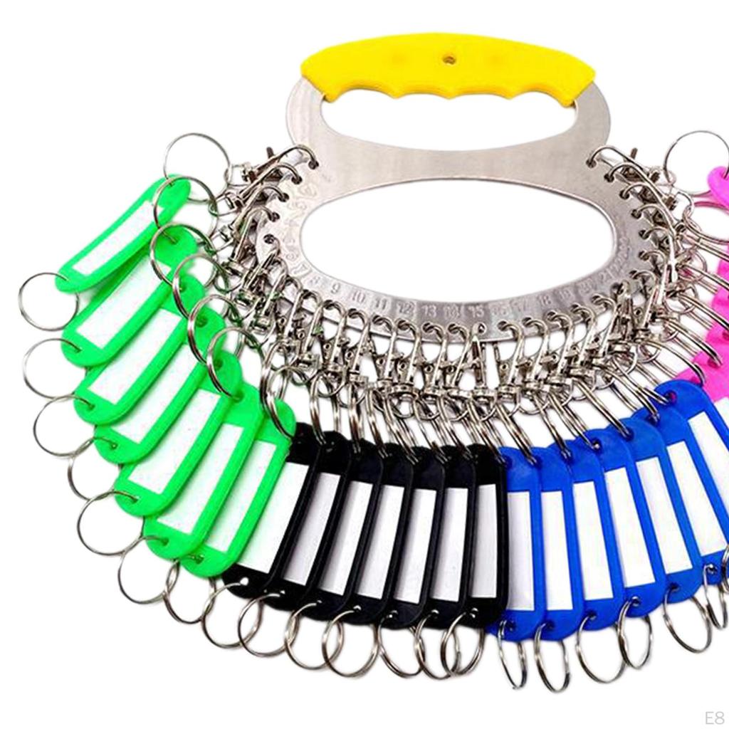Compact Key Holder with Handle And Label Tags for Easy Organization