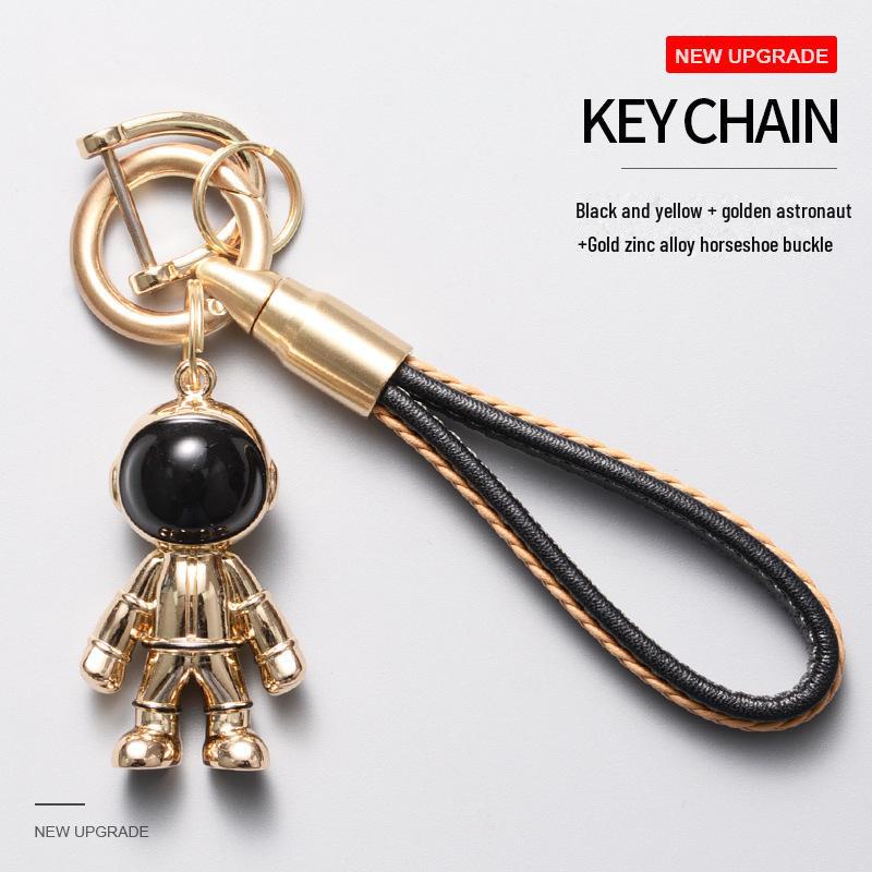 Кожаный браслет ручной работы, брелок для ключей в машину, подвеска для пар - модный брелок унисекс