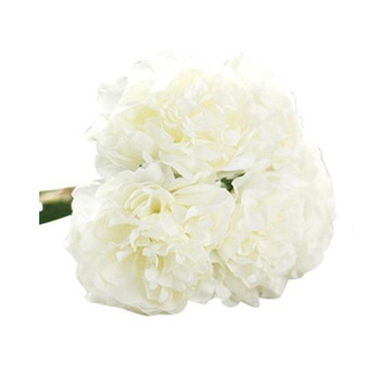 5 глав искусственный пион поддельные цветы свадебный букет свадебный декор гортензии