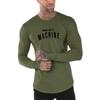 Muscleguys Autumn Casual Comfortable Thin Long Sleeve Men's Body-building Sports Simple T-shirt