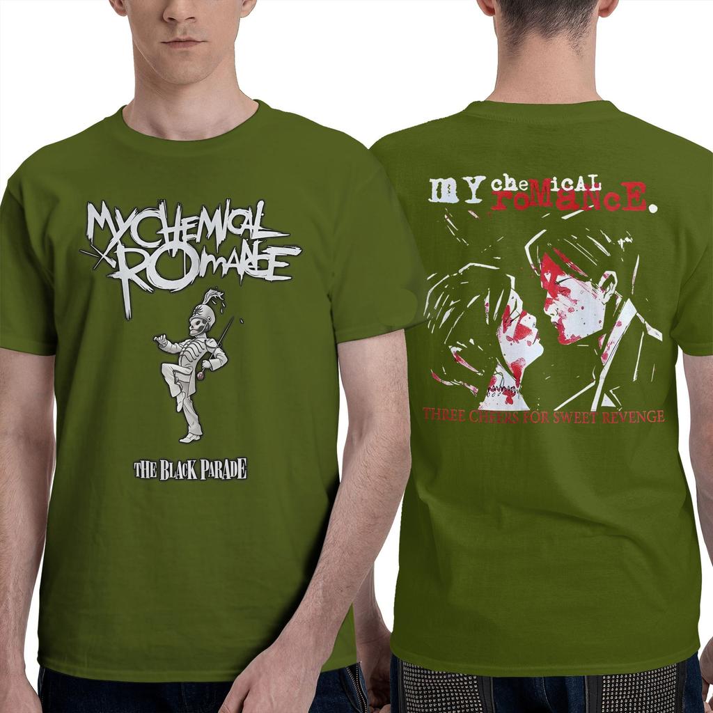 Смешное лицо Футболка My Chemical Romance Модные футболки Топы с коротким рукавом Лето 100% Хлопок Круглый вырез Большой размер 5XL Топы