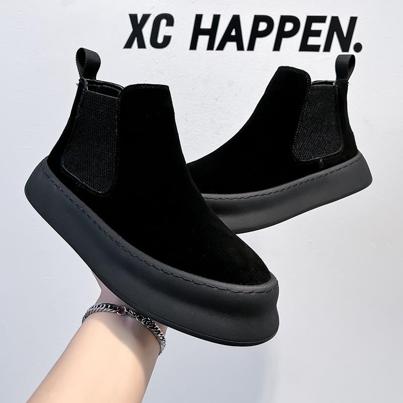 Мужские ботинки мартинс 2024 новые осенние ретро британский стиль мужские ботинки короткие ботинки средней высоты ботинки челси 1203-A