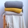 127 * 180Cm (Including Tassels) Soft Sofa Cover Knitted Decorative Blanket Air Conditioning Blanket Tassel Blanket