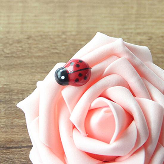 100Pcs Colorful Mini 3D Wall Stickers Home Decor Kid Toys DIY Ladybird Ladybug