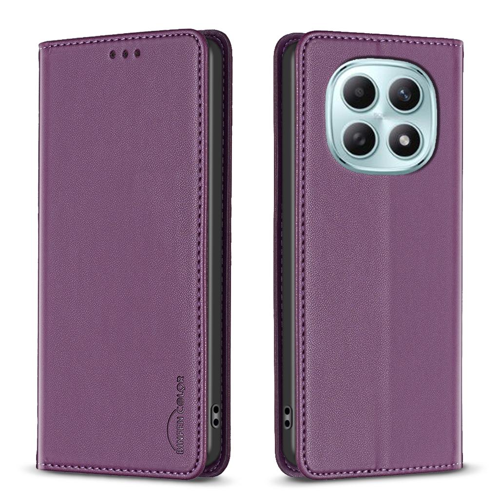 Для Xiaomi Redmi Note 15 Pro 4G (Глобальный) Кожаный чехол BINFEN COLOR BF18 Чехол-подставка для телефона с отделениями для карт