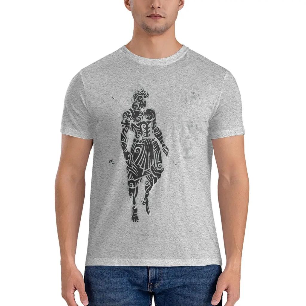 2024 Самая популярная мужская футболка для игры, черная футболка Myth WuKong Cool Tees, футболки с коротким рукавом и круглым вырезом, чистый хлопок, идея для подарка, одежда