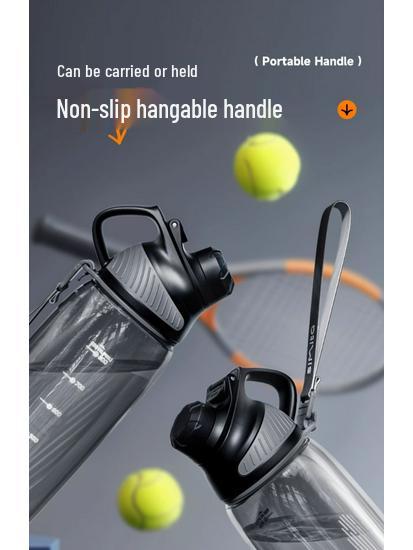 Large Capacity Tritan Sports Water Bottle - High Temperature Resistant Fitness Kettle for Men and Women