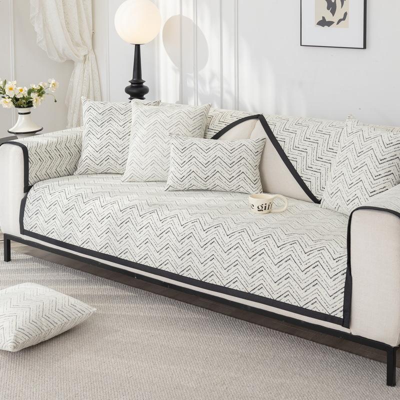 Chenille Sofa Cushion for All Seasons, New Light Luxury and High-end Cover, Non-slip Backrest, Sofa Cover Cloth Towel