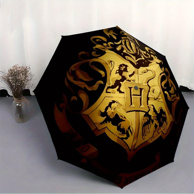 1pc Hogwarts Crest Automatic Open/close, Portable Folding Umbrella for Women & Men,Compact Parasol,, Durable Frame yy250809198