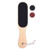 Wooden Pedicure Foot File with Handle for Callus Dry and Dead Skin Removal Heel Scraper for Feet Hands and Body
