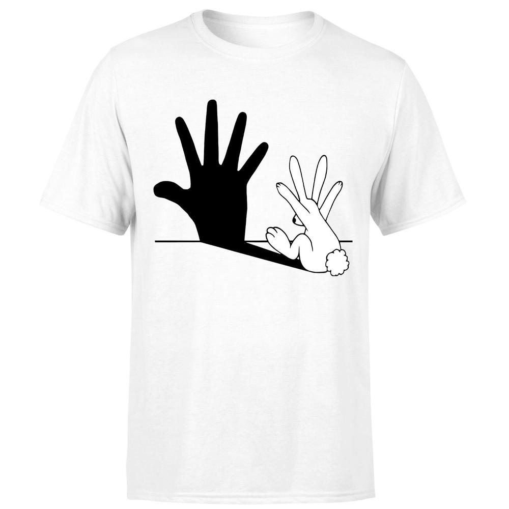 Rabbit Hand Shadow Funny Animal Graphic Unisexs Unisexs T Shirt