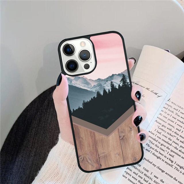 NATURE WOOD PRINTS Phone Case Cover For iPhone 17 Air 15 16 14 13 12 Pro Max 11 Pro Max Plus Coque Shell