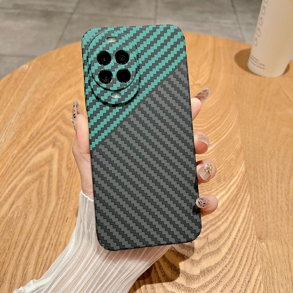 Для Huawei nova 14 5G Чехол Твердый ПК Чехол для телефона Текстура углеродного волокна Защита от падений