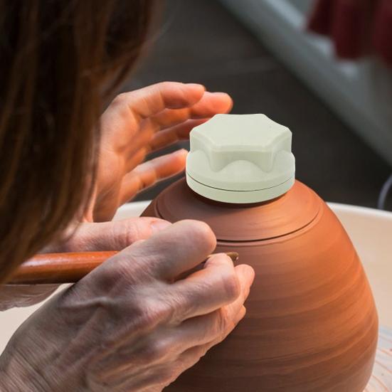 Clay Pottery Throwing Trimming Spinner Tools Compact Portable Easy To Use Ceramic Rotary Clay Spinner Clay Finishing Tools