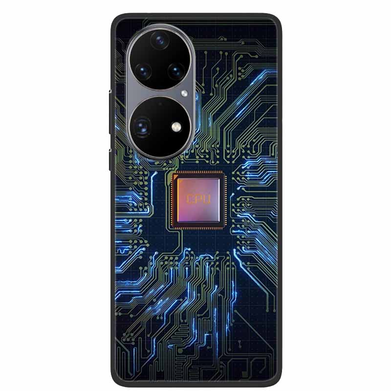 Чехол для телефона Huawei P50 Pro Чехол Мягкий Силикон Крутой coque Для Huawei P50Pro P50 Pro 5G Задние Чехлы P 50 Pro Модный TPU Fundas