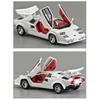 1/32 Lamborghini Countach LP5000s Сплав Модель Спортивного Автомобиля Литые Металлические Гоночные Автомобили для Трека Модель Транспортных Средств Симуляция Звук Свет Детская Игрушка Подарок