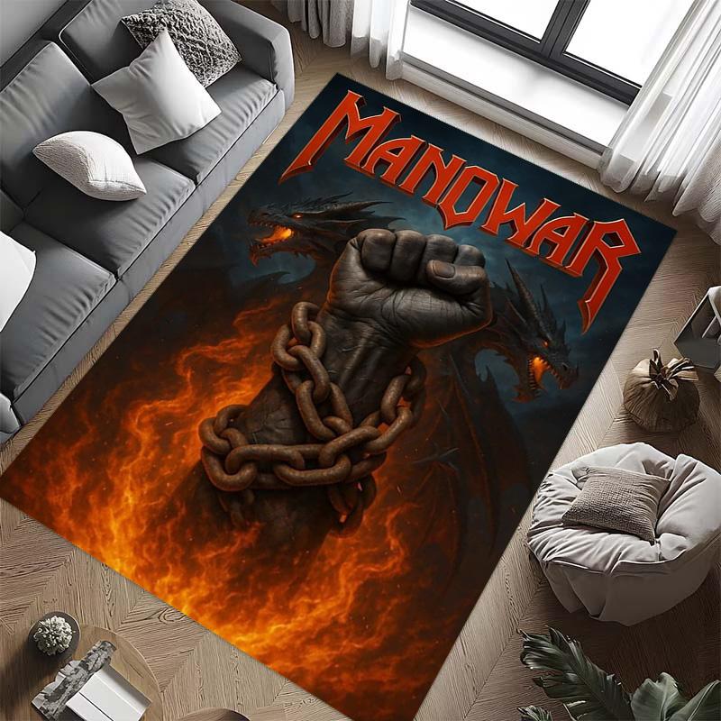 Steel Lord's Epic Battle carpet floor mats Suitable for all seasons Art Christmas gifts Office chair cushion