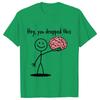 Hey You Dropped This Tees Female Clothing Funny Humor Brain Graphic Y2k Tops for Women Satire Summer O Neck Short Sleeve Tees