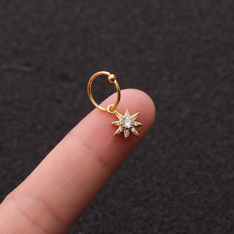 1 шт. серьги с кристаллами для пирсинга ушей висячие серьги-гвоздики для хряща, спирали козелка, модные ювелирные изделия