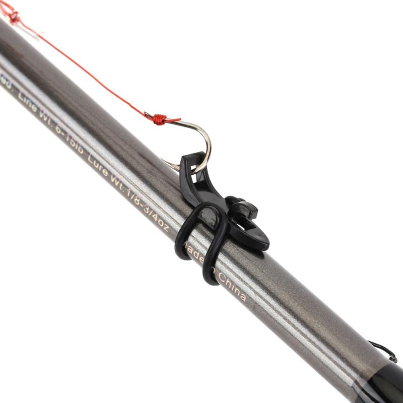 10 шт., держатель для рыболовных крючков, держатель для приманки с резиновыми кольцами для удочки, рыболовные снасти, портативные аксессуары, фиксированная приманка