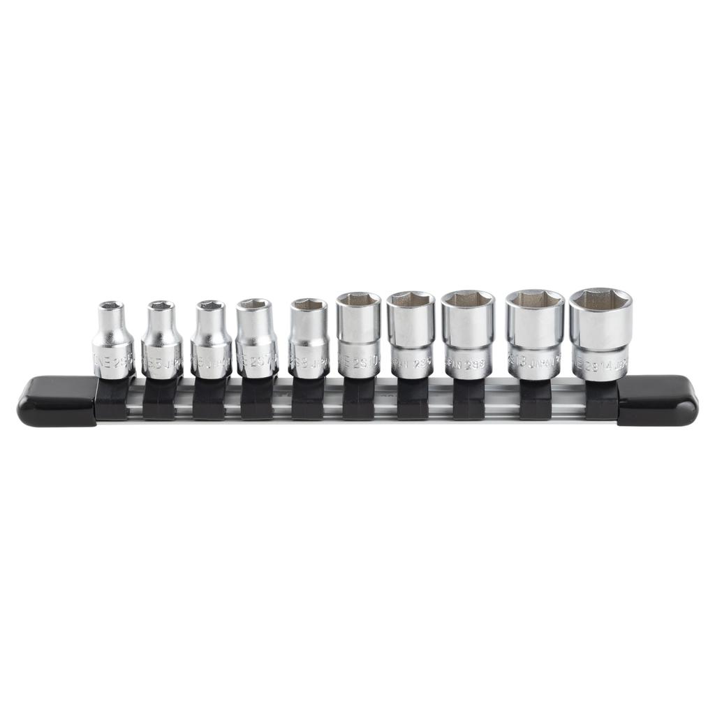 TONE Socket Set with HS210 Drive Angle Contents 10 Items (Hexagonal / Holder) 6.35mm (1/4")
