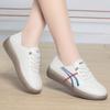 Повседневная обувь Мягкая подошва Нескользящая женская обувь для путешествий Удобная белая обувь для женщин с подошвой из говяжьих сухожилий Одиночные туфли