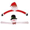 Christmas Tree Topper Santa Snowman with Top Hat Scarf Hugger for Christmas Holiday Winter Home Decoration Ornament Supplies YFA2091