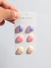 New 3pair/set Mini Acrylic Star Stud Earrings for Women Girls Cute Candy Color Pentagram Earring 2025 trend Jewelry Set Gifts