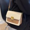 Small Bag Women's Bag 2025 New Niche Popular Fashion Texture Shoulder Messenger Bag Shoulder Bag Contrasting Color Small Square Bag
