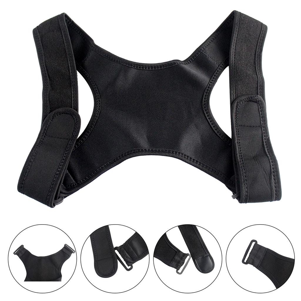 Корректор осанки для взрослых и детей, регулируемый выпрямитель позвоночника, дышащий корсет для верхней части спины