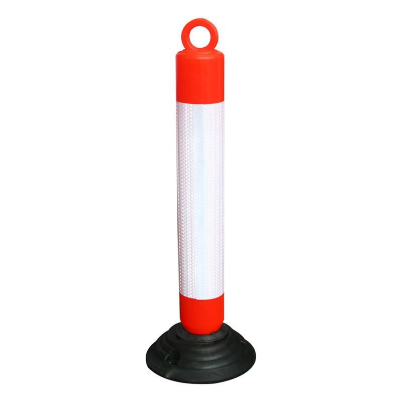 Jitai 75cm Reflective Rubber Traffic Safety Post
