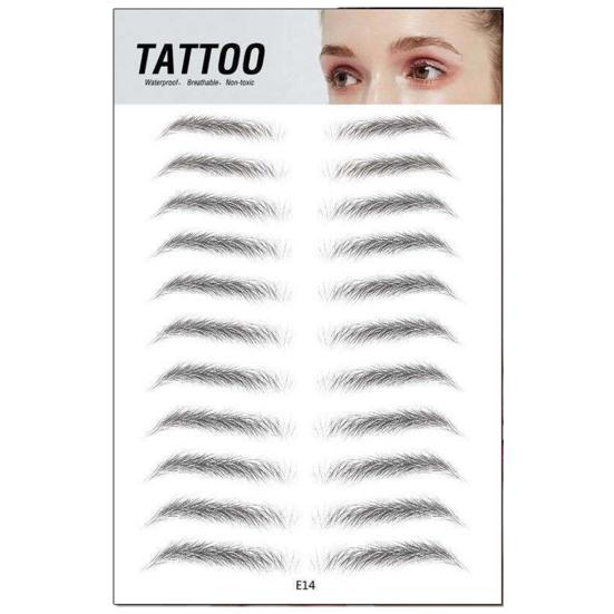 Eyebrow Sticker Waterproof Hair-Like 3D Long Lasting Eyebrows Tattoo Makeup Patches