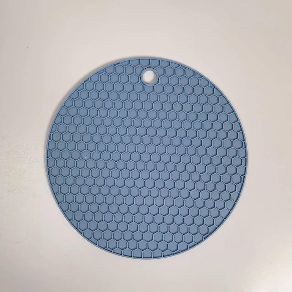 Desk Mat Tool Multifunctional Kitchen Silicone Tableware Circular Anti Slip Heat-resistant Coffee Cup Pot Holder Convenient