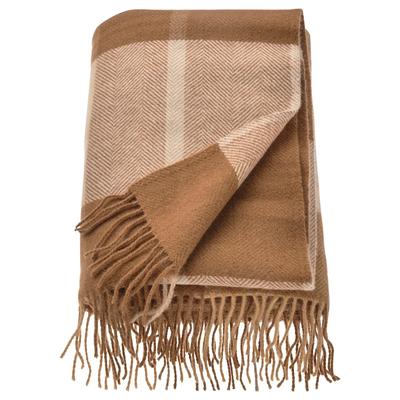 Плед светло-коричневый, MYRULL Throw Light Brown,