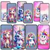 Для Samsung Galaxy S24 S23 iPhone 16 15 14 Xiaomi Redmi Note 13 12 11 Pro Max X 9 10 XR A05 OPPO A15 Huawei чехол для телефона обои единорог мультфильм чехол