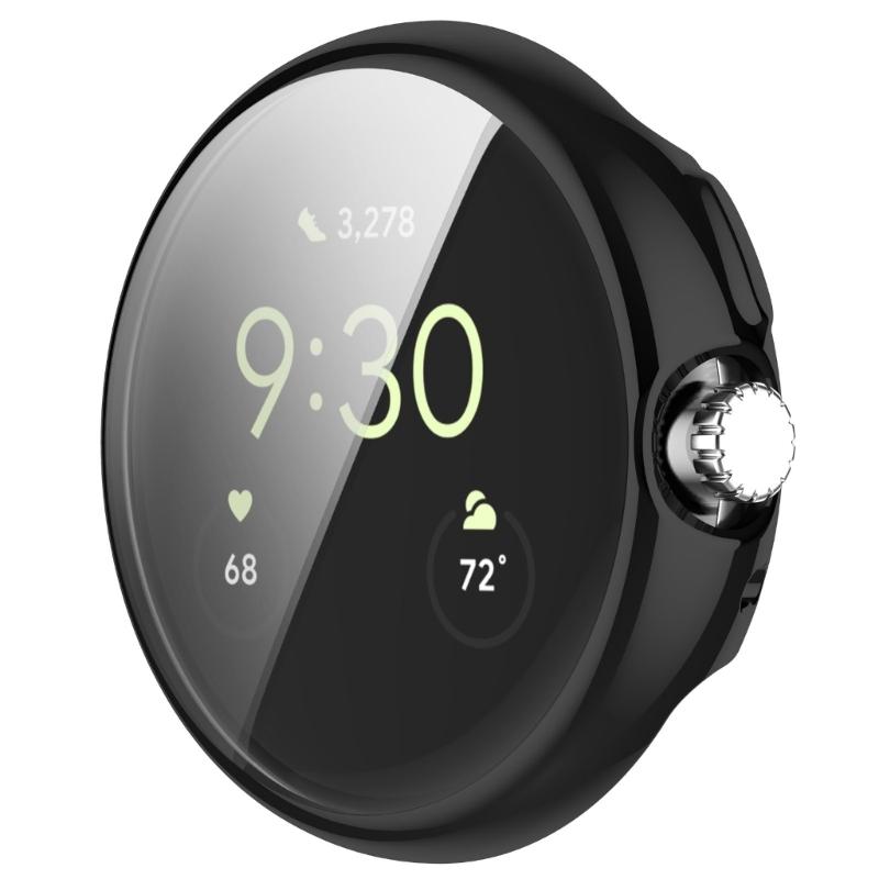 Противоударный чехол-бампер из ТПУ для Pixel Watch 2, защитная крышка, устойчивый к царапинам корпус