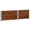 Planting Box Brown 80x60 cm Solid Pine Wood