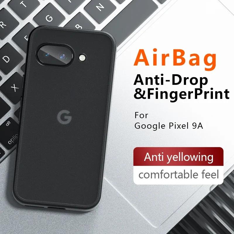 Matte Armor Acrylic Case for Google Pixel 9A Pixel9 A Luxury Shockproof Transparent Hard PC Cover for Pixel 9a 9 Pro XL 8A 7A Bumper