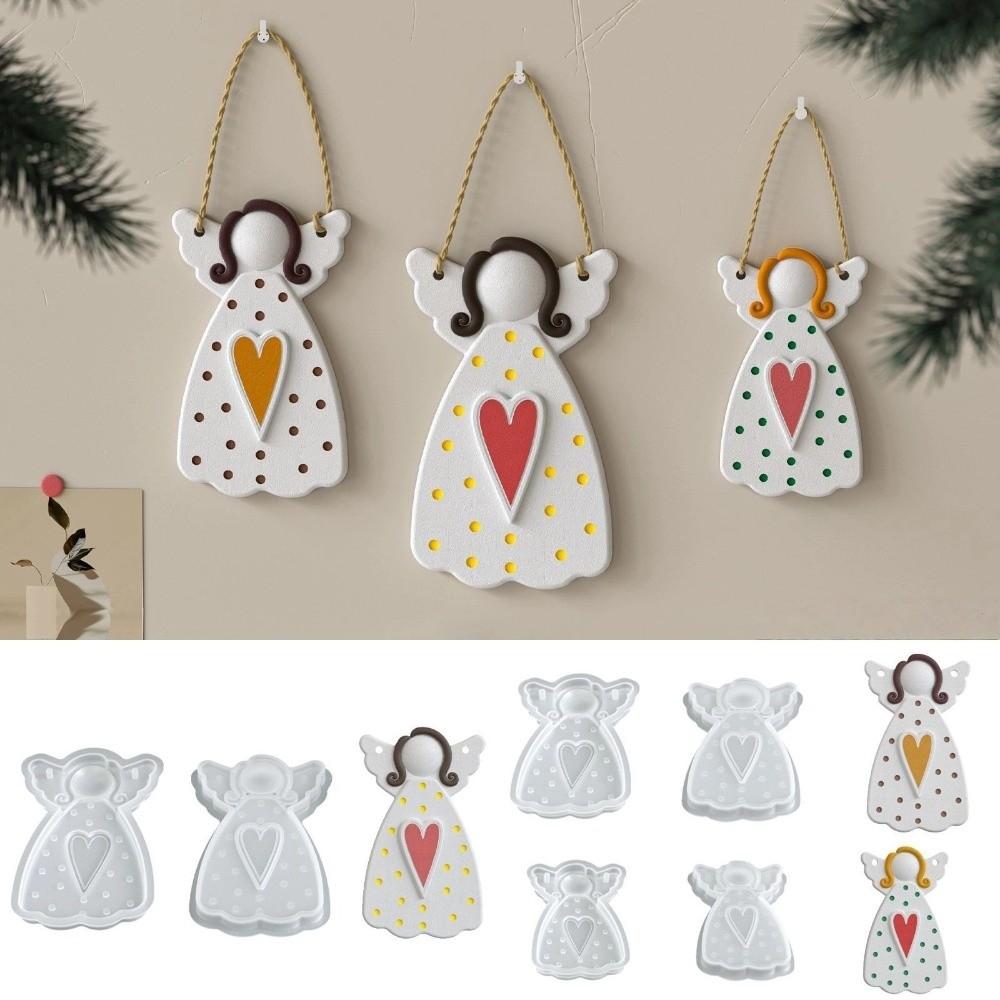 DIY Hanging Ornament Resin Pendant Mold Faceless Angel Plaster Mold Concrete Mould Craft Supplies