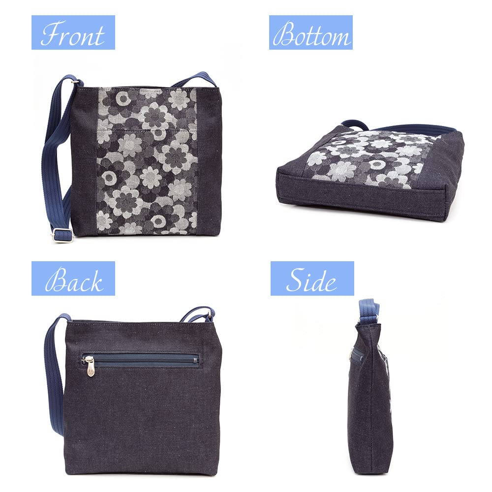 Сумка через плечо Made in Okayama Perfect Birthday [creareki] женская сумка, сумка, легкая, Япония, джинсовая, пошетт, подарок маме, DJ-14m (военно-морской флот)