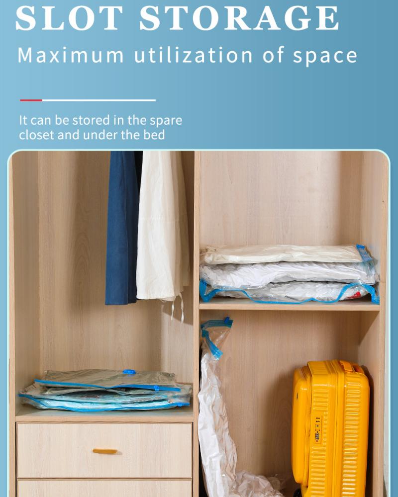 Вакуумные пакеты для хранения вещей, органайзер для гардероба, вакуумный пакет, экономящий место, пакеты для одежды, подушек, постельного белья, одеял, упаковка, Storager